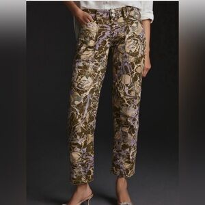 Anthropologie WANDERER Camo Motif Pants. Size 28 Still in original packaging